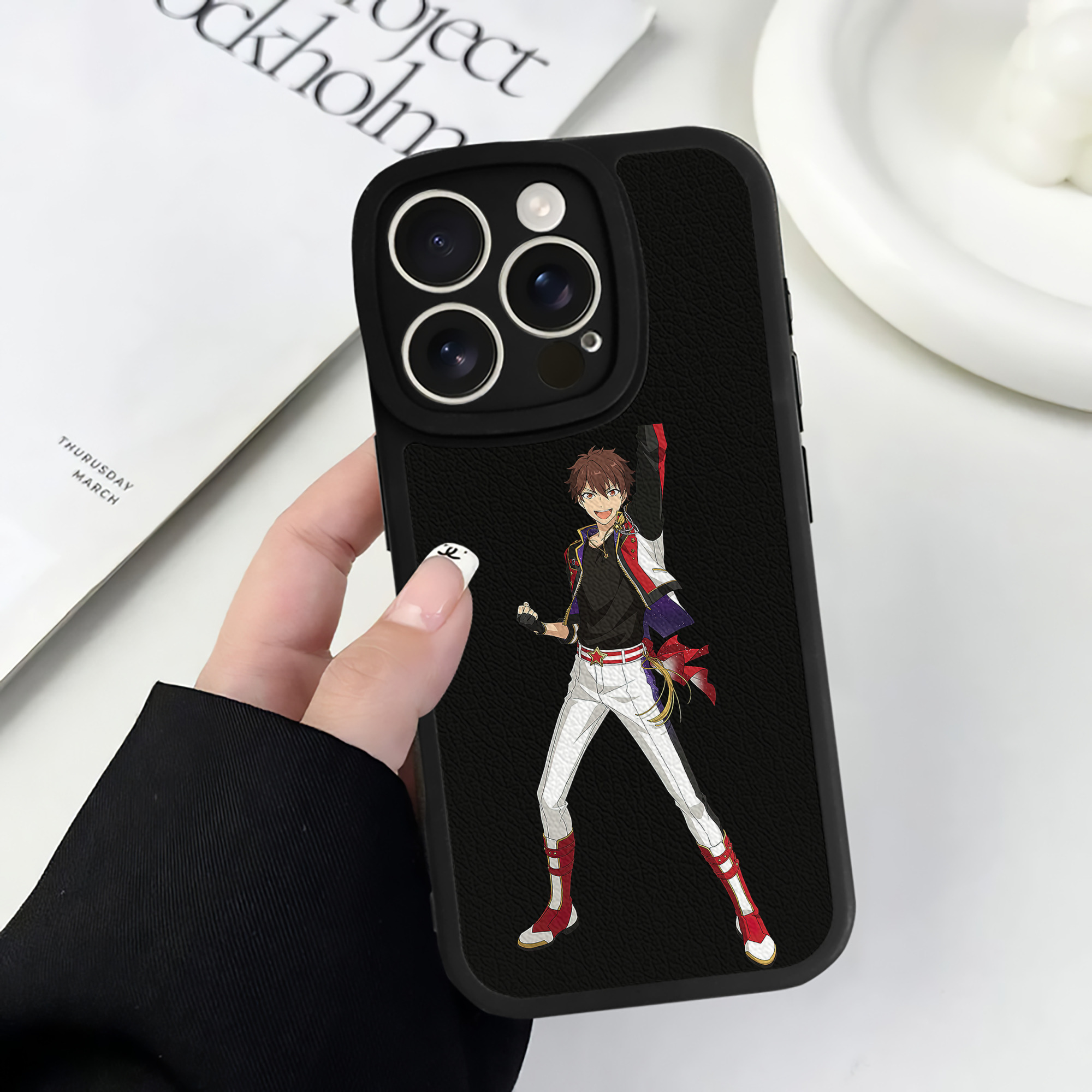 （画像用） あんさんぶるスターズ! Ensemble Stars 【iPhone 16シリーズ対応】シリコンスマホケース（レザー調） 材質：シリコン